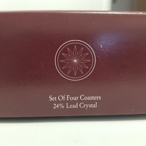 Noble Excellence 24% Lead Crystal Coasters - Picture 6 of 7
